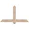 Ekena Millwork Eugene Smooth Timber Gable Bracket, Douglas Fir, 60"W x 35"H x 5 1/2"D x 5 1/2"F, 14/12 Pitch GBW060X35X0606EUG00SDF - alternate 1